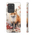 Christmas Fox in a Wreath of Red Berries - Impact Resistant Phone Case Samsung Galaxy S20 Ultra Glossy